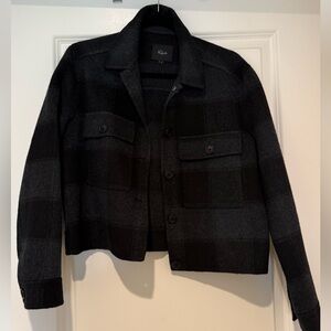 Rails Black and Gray Plaid Jacket